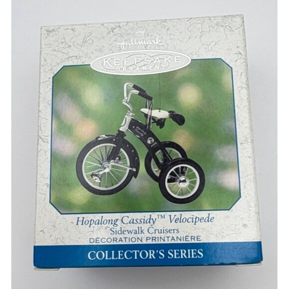 Hallmark Keepsake Christmas Ornament Hopalong Cassidy Velocipede Tricycle - Picture 3 of 12